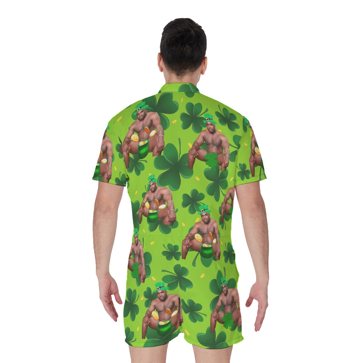 Funny Barry Wood Luck Charm Men's Romper