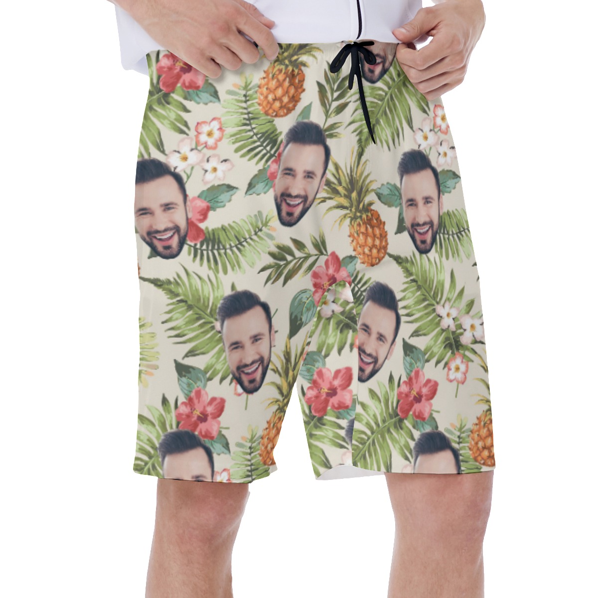 Funny Custom Face Swim Trunks For Men