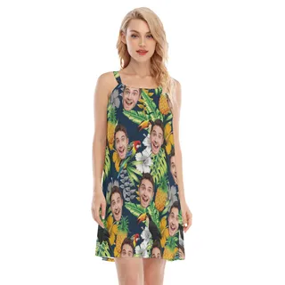 Custom Face Summer Dress For Women