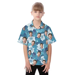 Kid Hawaiian Shirt With Custom Face
