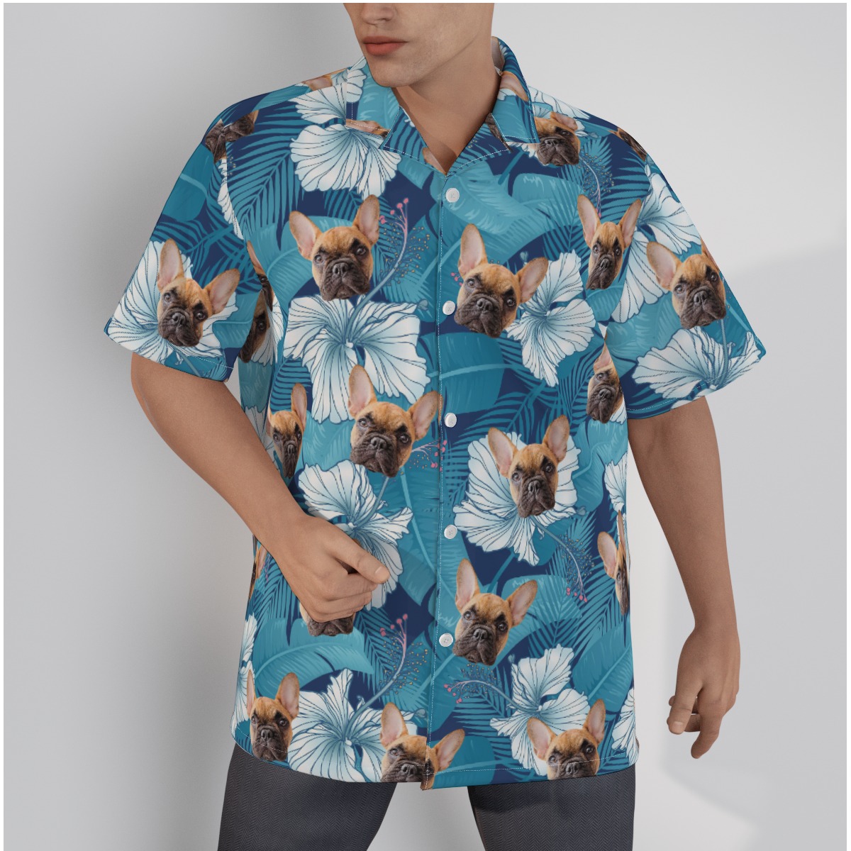 Custom Face Hawaiian Shirt For Men - variant image 1