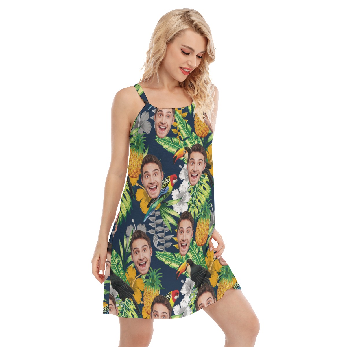 Custom Face Summer Dress For Women