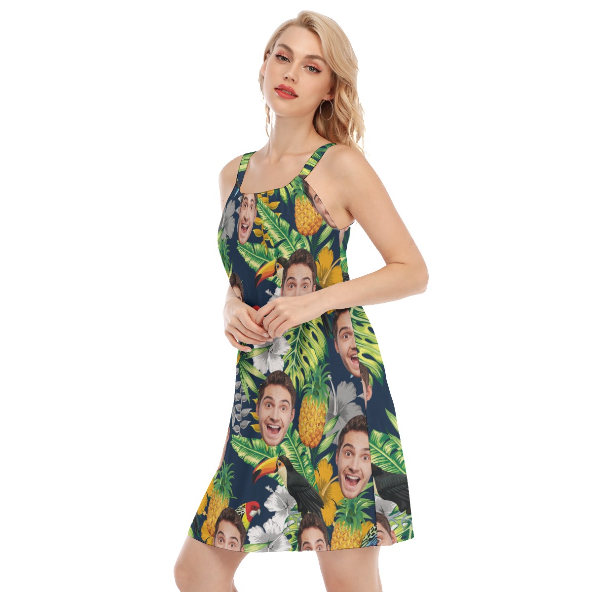 Custom Face Summer Dress For Women