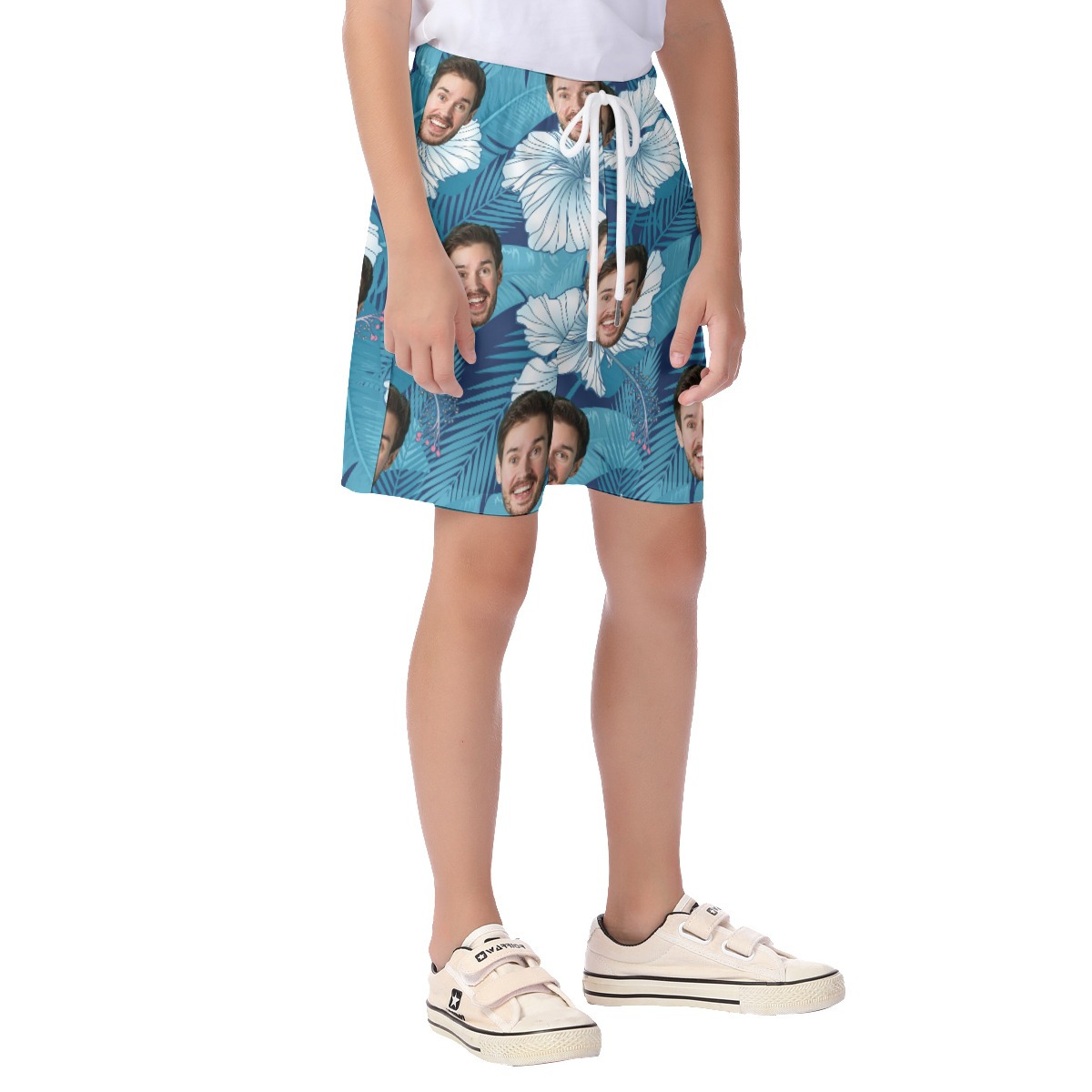Kid Hawaiian Shorts With Custom Face