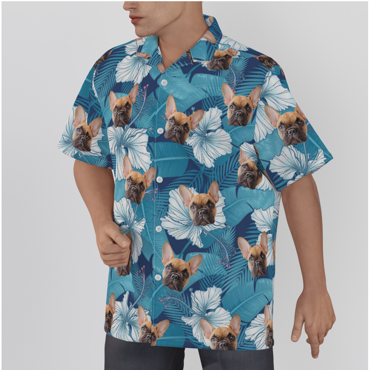 Custom Face Hawaiian Shirt For Men