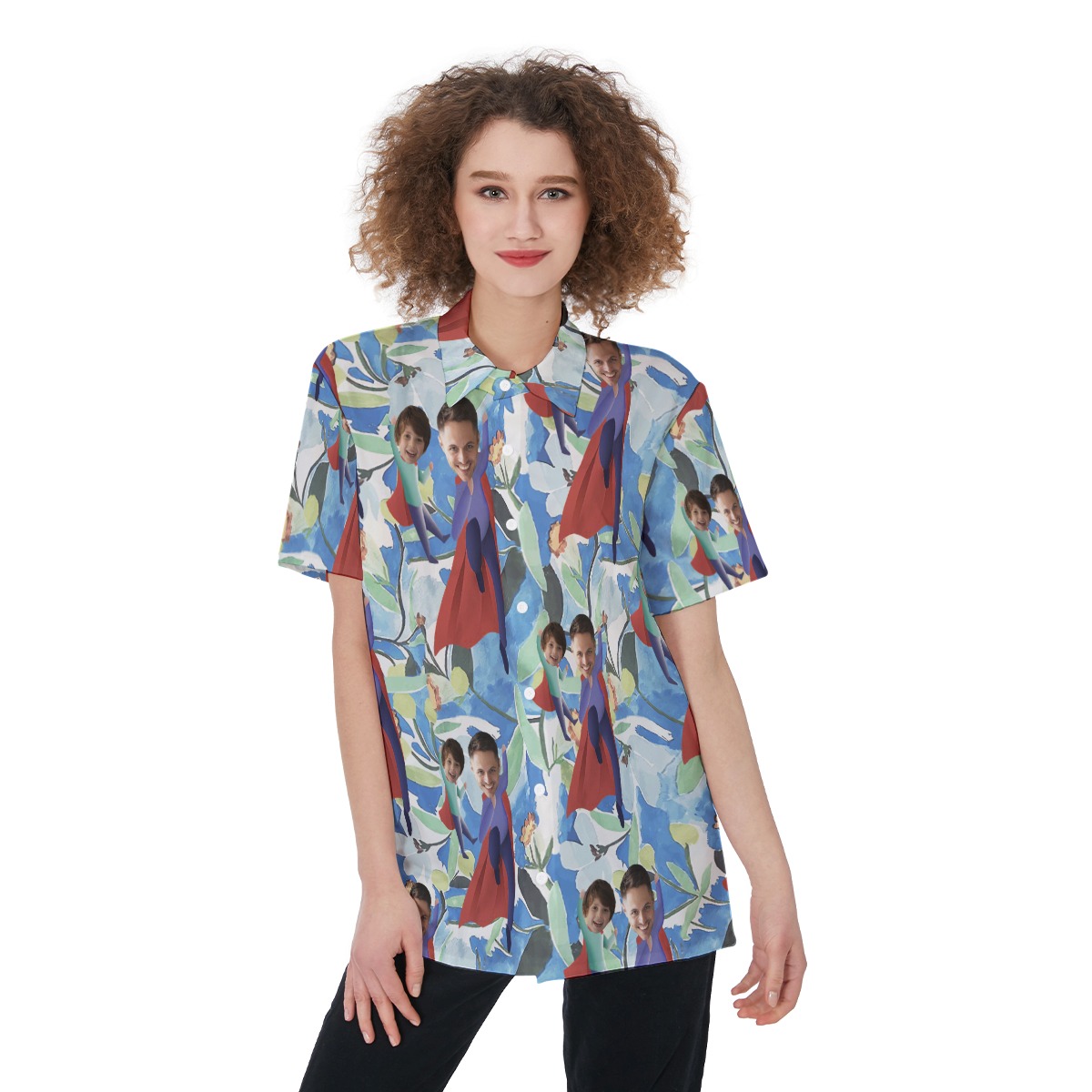 Funny Custom Face Hawaiian Shirt For Father's Day - variant image 1