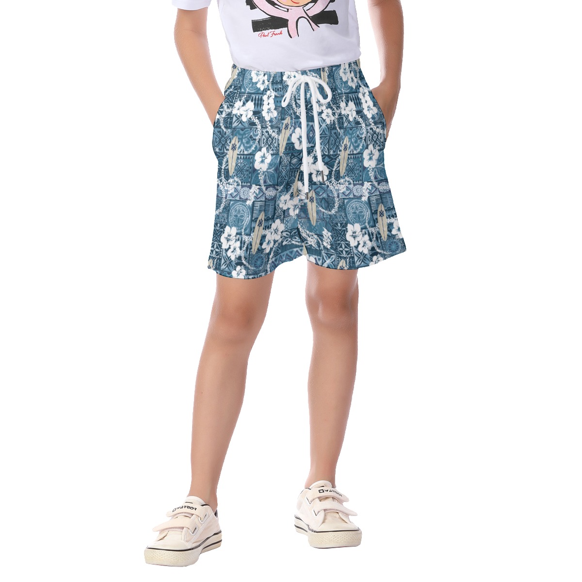 Vintage Surfing Board Summer Beach Shorts For Kids - variant image 1