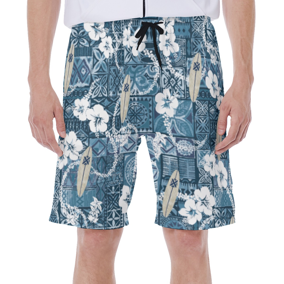 Surfing Board Vintage Hawaiian Swimwear For Men - variant image 1