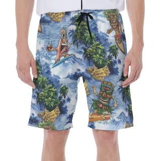 Tiki Surfing Aloha Summer Swimwear For Men
