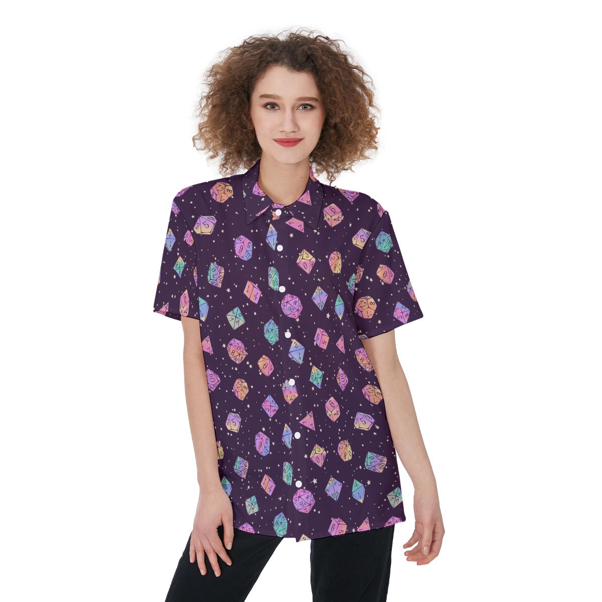 DND Dice Hawaiian Shirt For Women - variant image 1