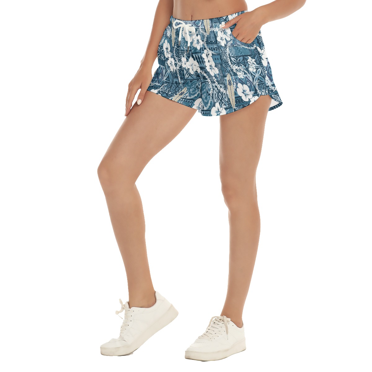 Sufing Board Vintage Summer Beach Shorts For Women