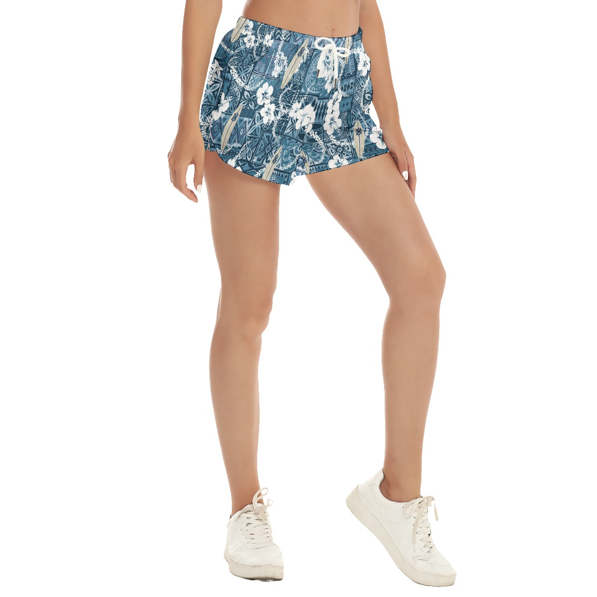 Sufing Board Vintage Summer Beach Shorts For Women