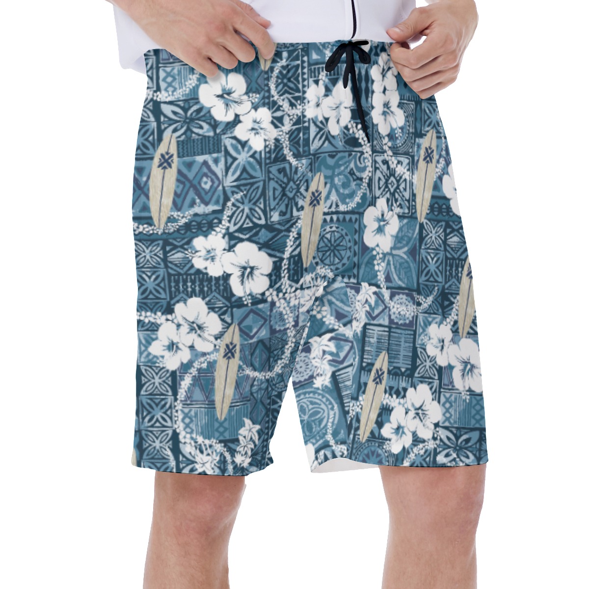 Surfing Board Vintage Hawaiian Swimwear For Men