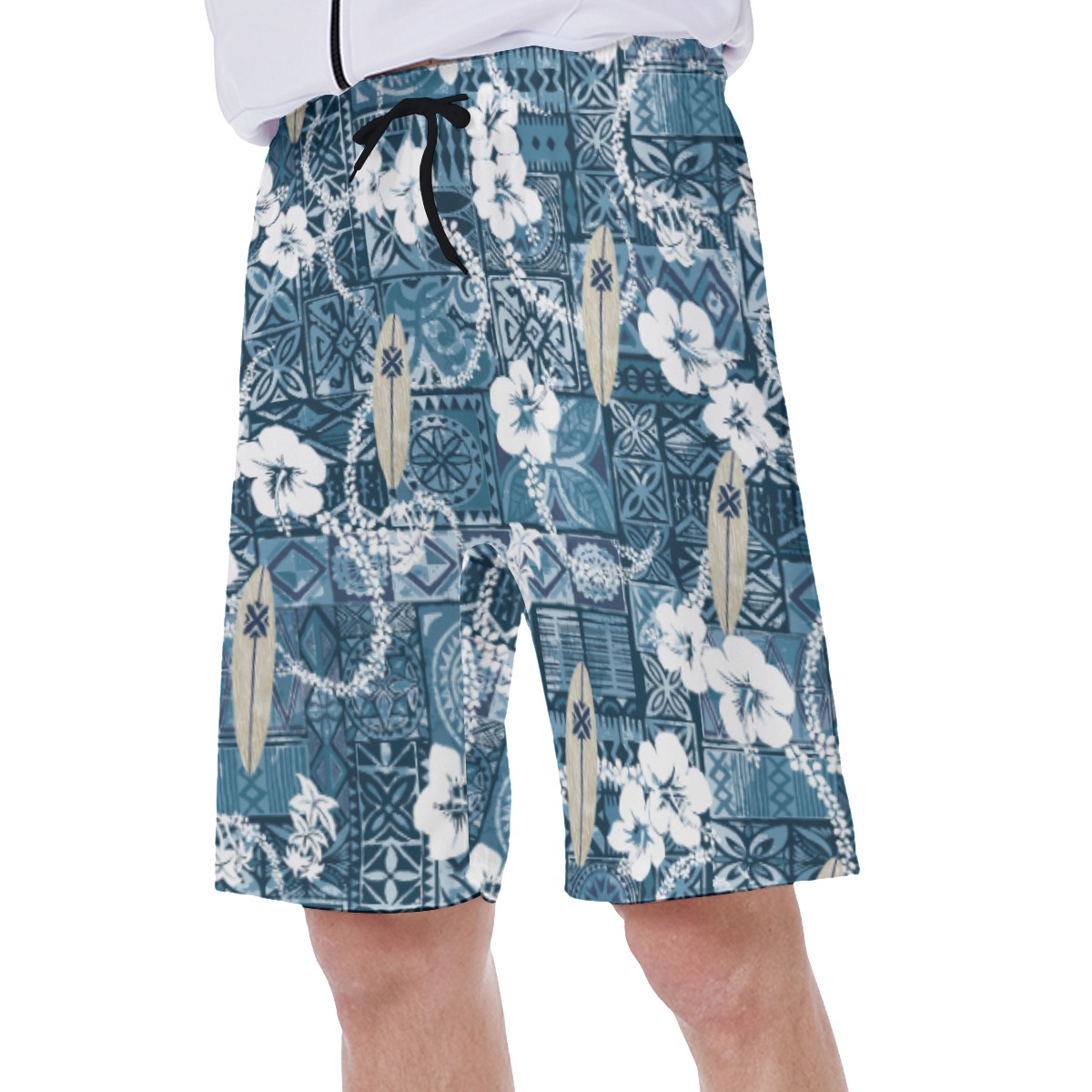 Surfing Board Vintage Hawaiian Swimwear For Men
