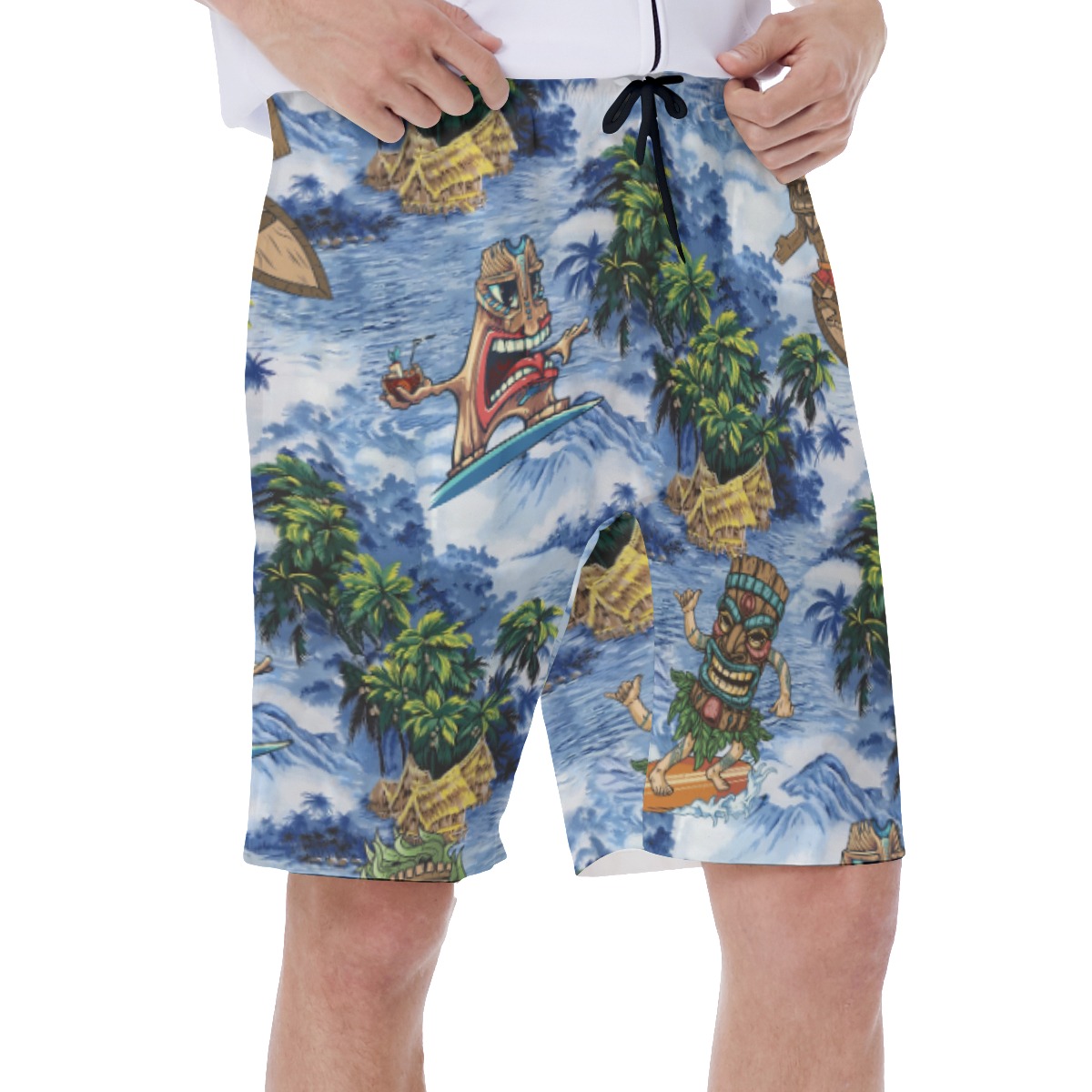 Tiki Surfing Aloha Summer Swimwear For Men