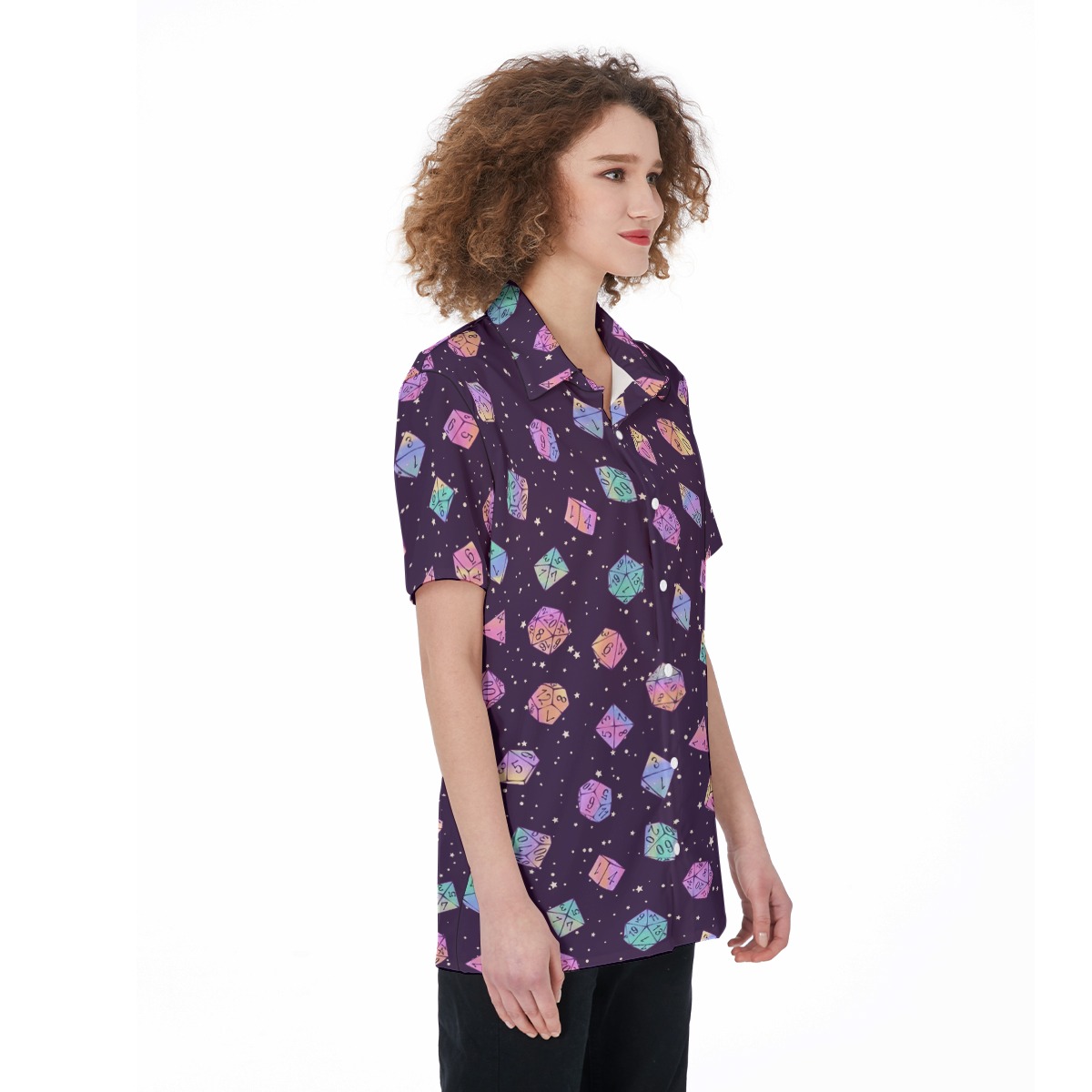 DND Dice Hawaiian Shirt For Women
