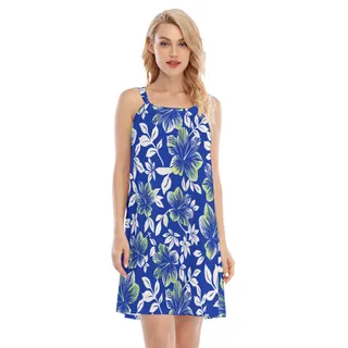 Vintage Hibiscus Women's Cami Dress