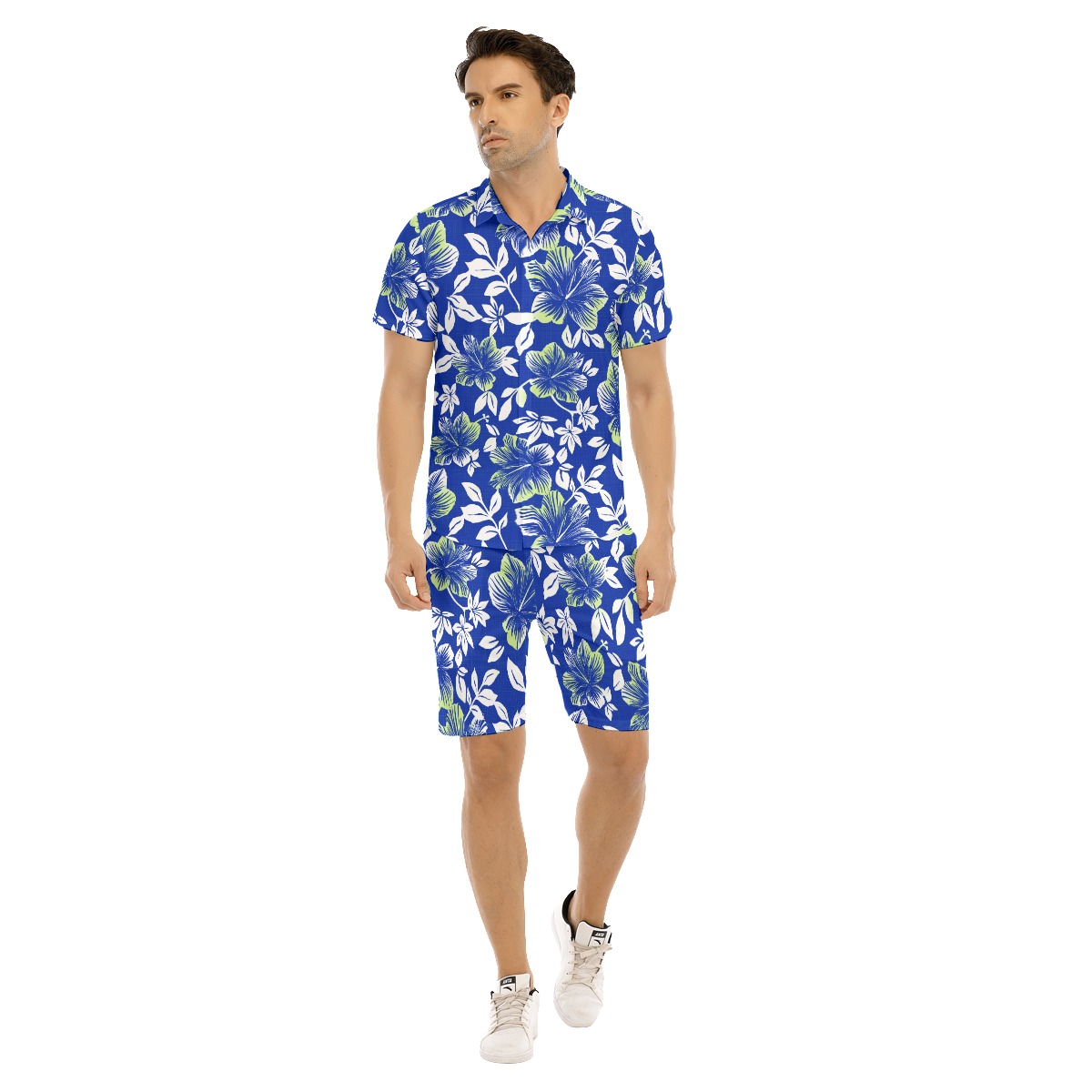 Hibiscus Floral Men's Hawaiian Shirt And Shorts - variant image 1