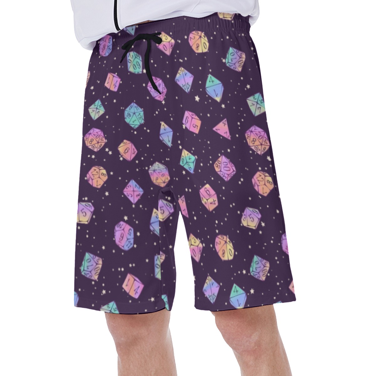 DND Dice Men's Hawaiian Swim Trunks