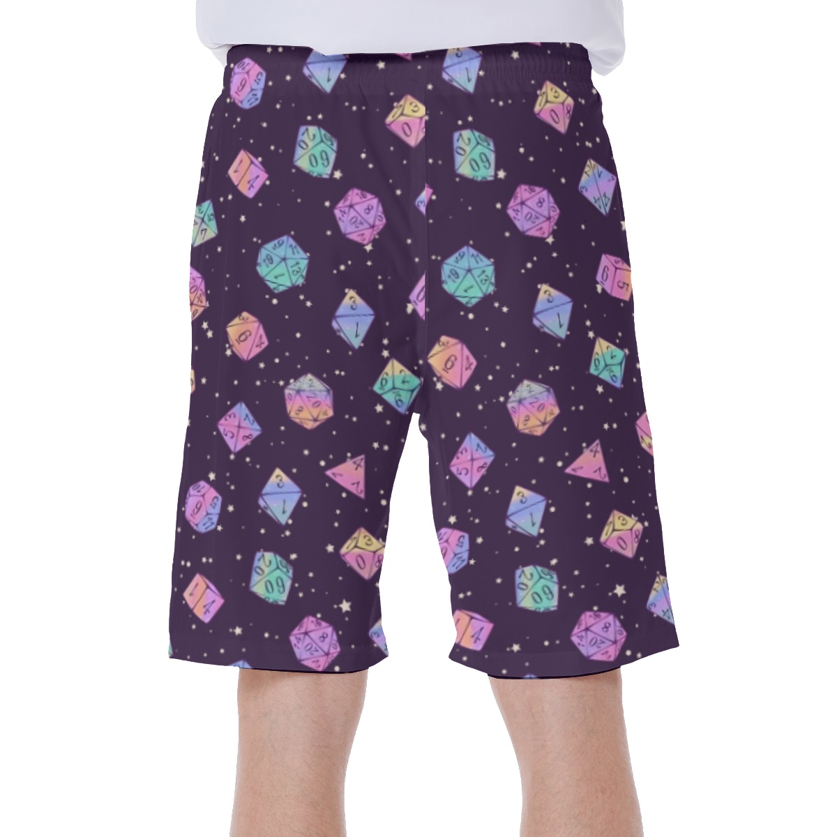 DND Dice Men's Hawaiian Swim Trunks