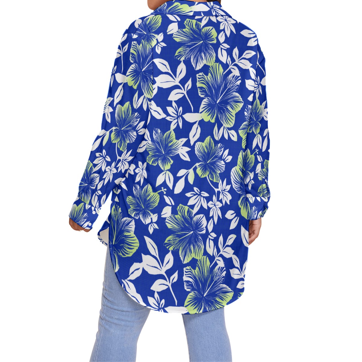 Vintage Tropical Plus Size Hawaiian Shirt For Women
