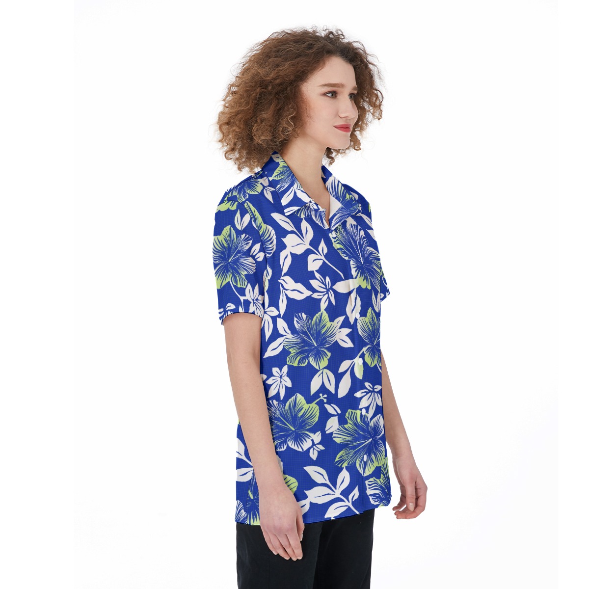 Flower Hawaiian Shirt For Women