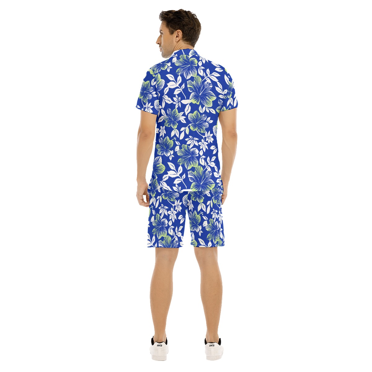 Hibiscus Floral Men's Hawaiian Shirt And Shorts