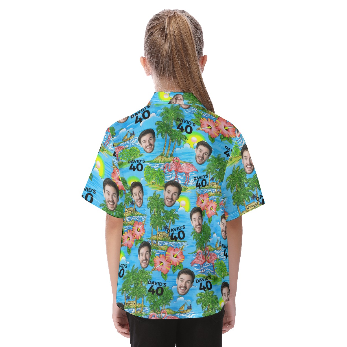 Custom Face Birthday Kid's Hawaiian Shirt