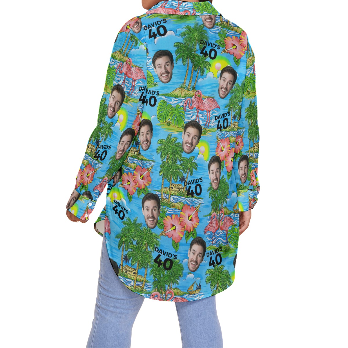 Custom Face Birthday Plus Size Hawaiian Shirt