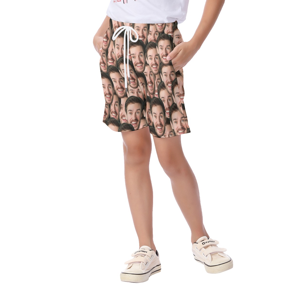 Funny Custom Face Kid's Beach Shorts