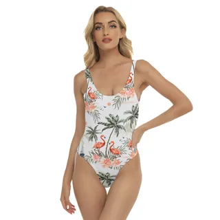 Cool Flamingo Women Hawaiian One Piece