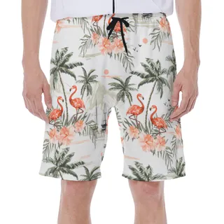Cool Flamingo Beach Swim Trunks For Men