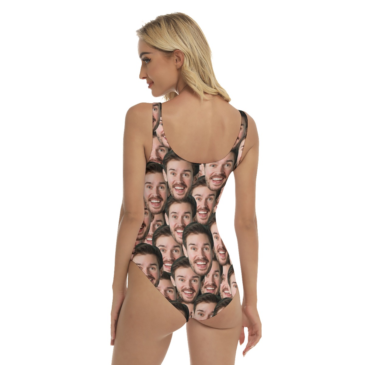 Funny Custom Face One Piece Swimsuit