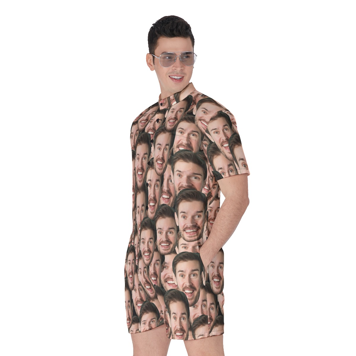 Unique Custom Face Men's Romper