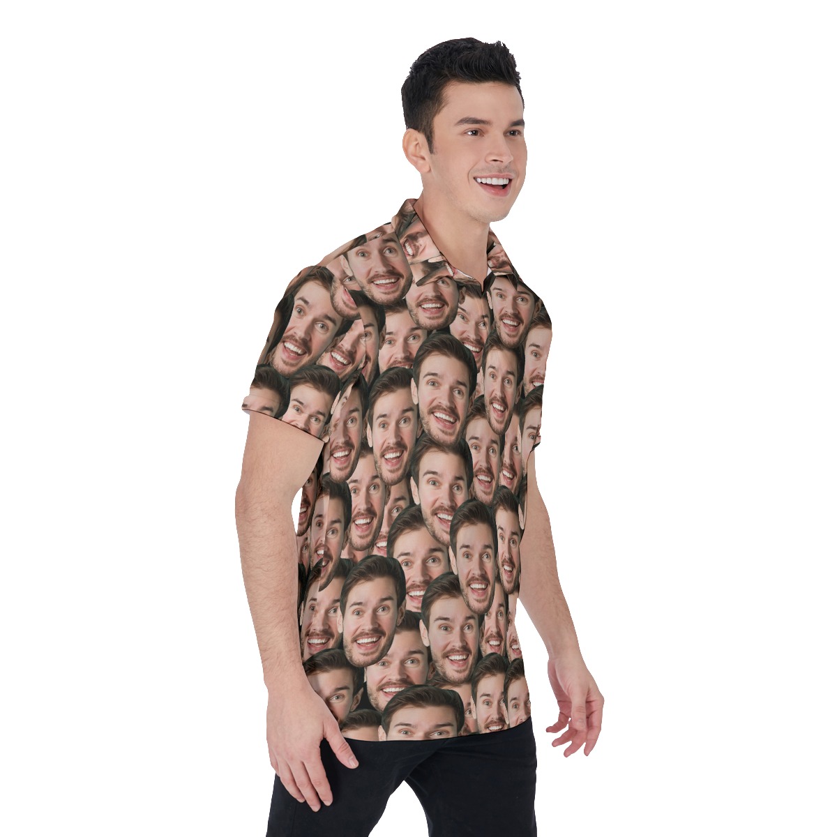 Funny Custom Face Men's Polo Shirt