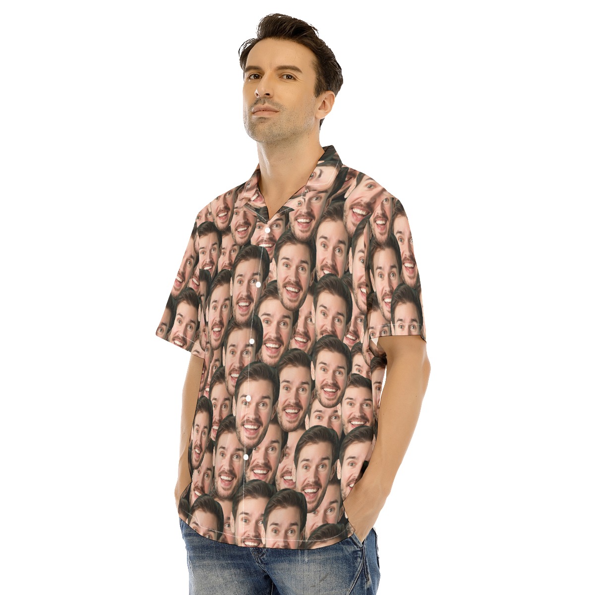Funny Custom Face Hawaiian Shirt For Men