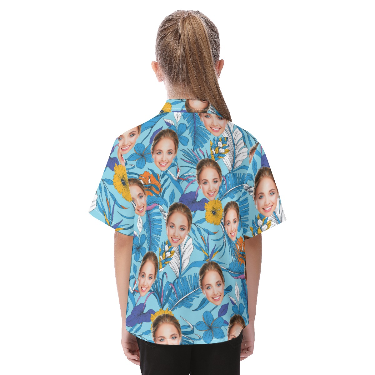 Custom Face Tropical Kid's Aloha Shirt
