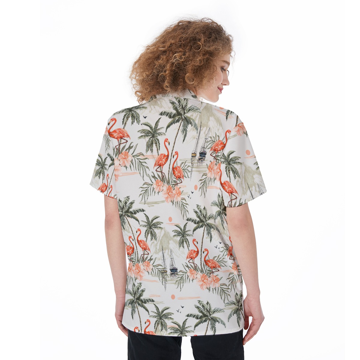 Vintage Flamingo Women Hawaiian Shirt