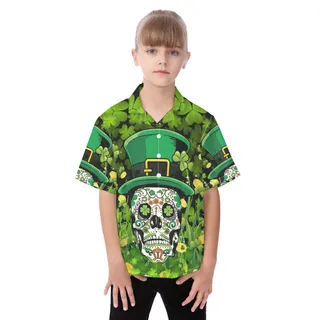 Goth Patrick Day Kid's Aloha Shirt