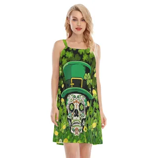 Goth Patrick Day Green Cami Dress
