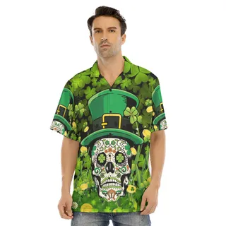 Goth Patrick's Day Men Hawaiian Shirt