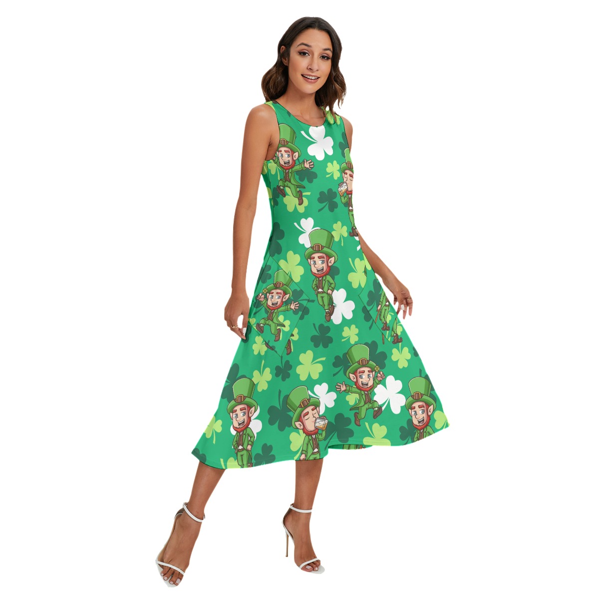 St Patrick Day Lucky Charm Hawaiian Dress For Women - variant image 1