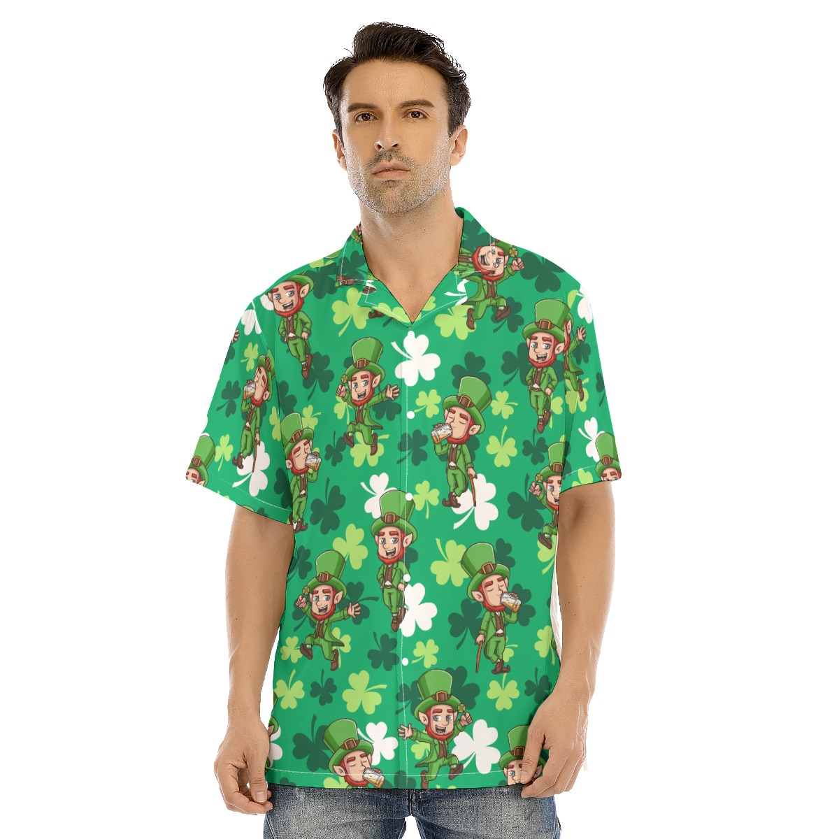 Men's St Patrick Day Hawaiian Shirt - variant image 1