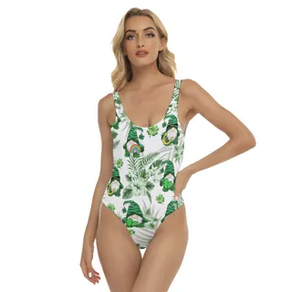St Patrick's Day Women's Hawaiian One Piece Swimsuit