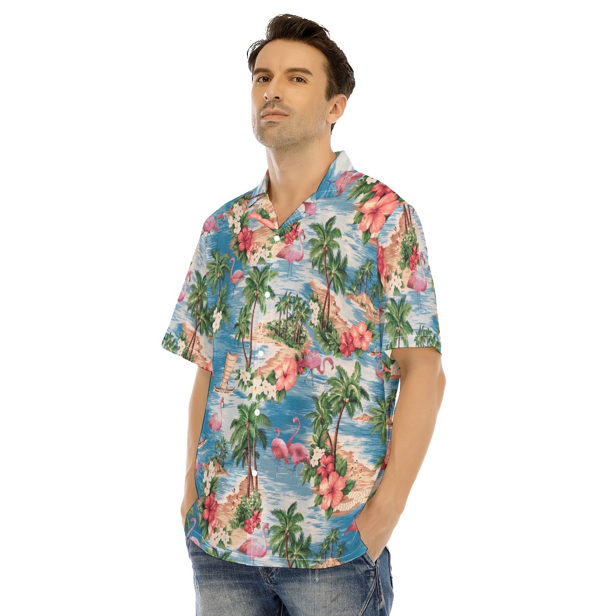 Tropical Flamingo Hawaiian Shirt