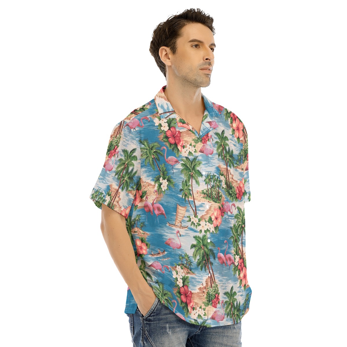 Tropical Flamingo Hawaiian Shirt