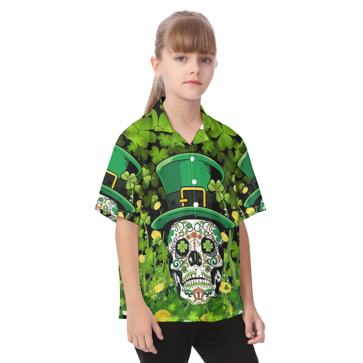 Goth Patrick Day Kid's Aloha Shirt