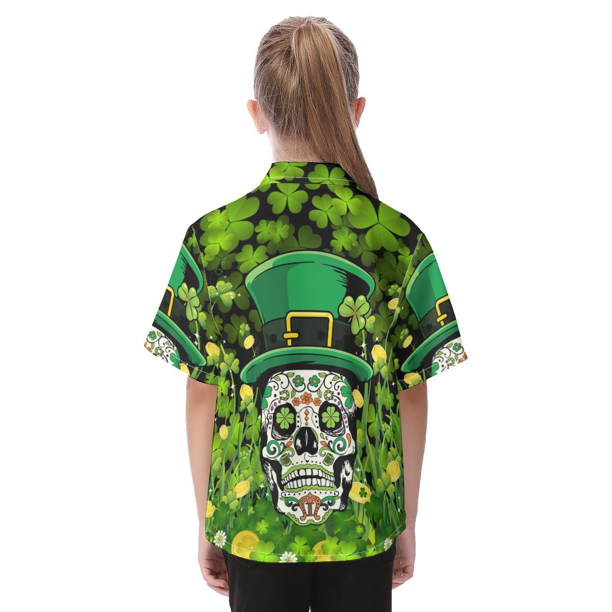 Goth Patrick Day Kid's Aloha Shirt