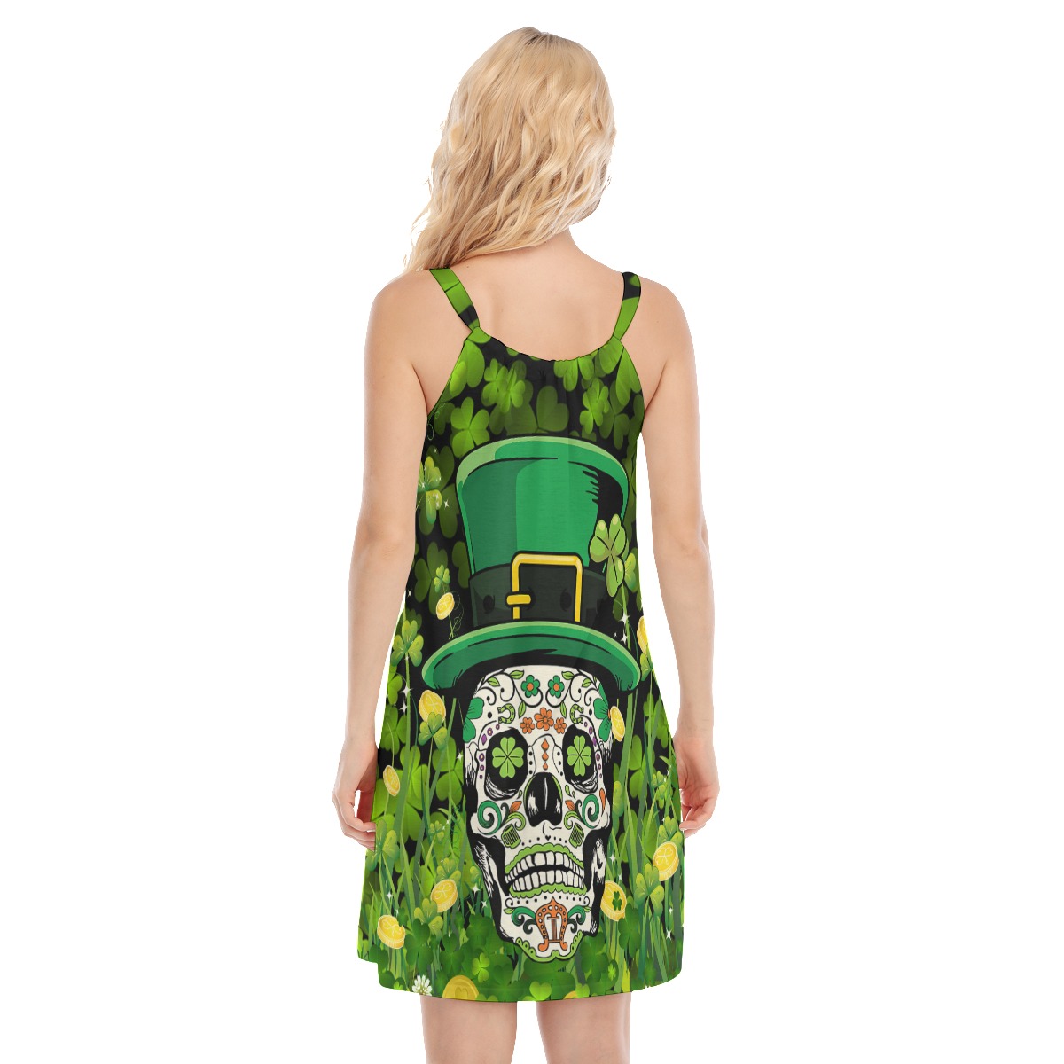 Goth Patrick Day Green Cami Dress