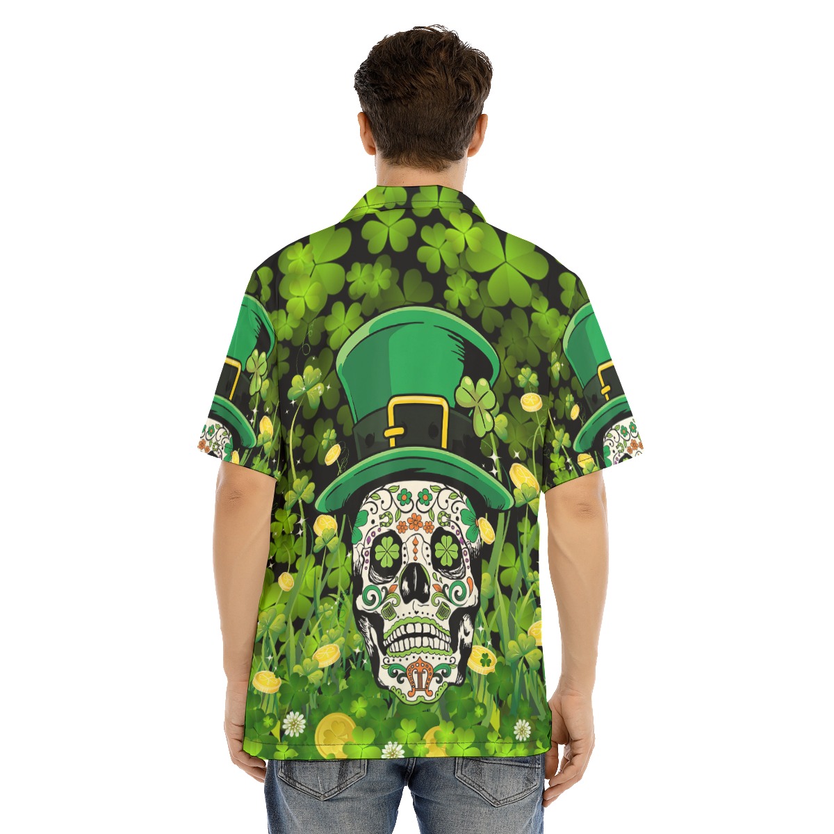 Goth Patrick's Day Men Hawaiian Shirt